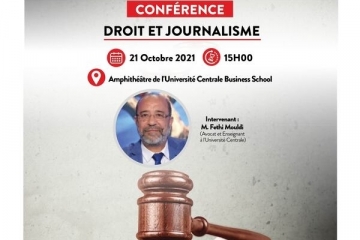conférence le 21 Octobre à 15H sous le théme « Journalisme & Droit »